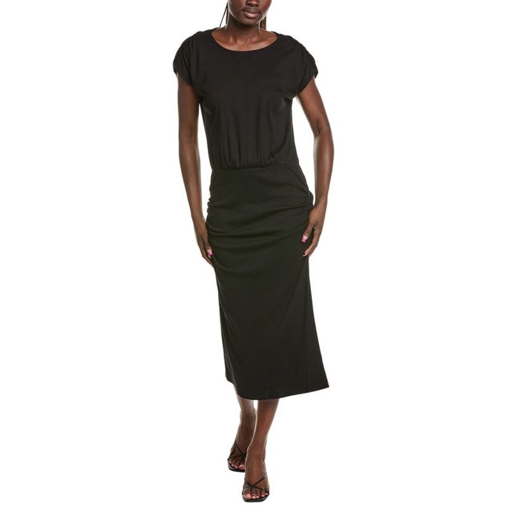 Michael Stars Womens  Pippa Gathered Midi Dress